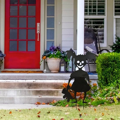 38" Halloween Scary Girl Garden Stake - National Tree Company 3 38" Halloween Scary Girl Garden Stake - National Tree Company