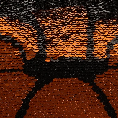 18"x18" Sparkle Pumpkin Halloween Square Throw Pillow Black/Orange - Lush Décor 4 18"x18" Sparkle Pumpkin Halloween Square Throw Pillow Black/Orange - Lush Décor - Image 2