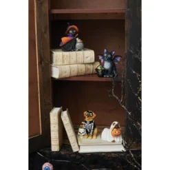 Home Decor Store 16 Gallerie II Halloween Resin Cat Figurines, Set Of 2