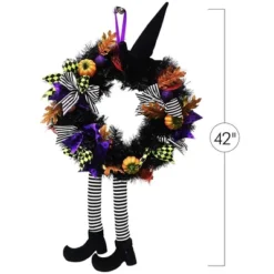 Skeleteen Halloween Witch Wreath For Indoor/Outdoor Décor - 24 In -Home Decor Store GUEST 999dd312 6714 43ff 83e0 e09495206f5d