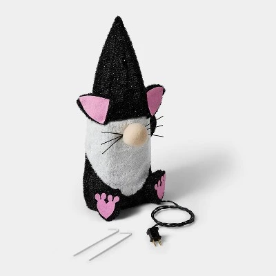 18.5" Incandescent Cat Gnome Halloween Novelty Sculpture Light - Hyde & EEK! Boutique™ 4 18.5" Incandescent Cat Gnome Halloween Novelty Sculpture Light - Hyde & EEK! Boutique™ - Image 2