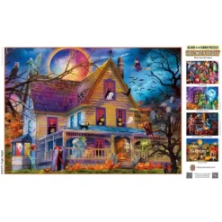 MasterPieces 500 Piece Glow In The Dark Halloween Puzzle - Fright Night -Home Decor Store GUEST a693f0af 3aae 4670 bd06 3cb5e4f3ff67