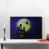 Northlight Fiber Optic And LED Lighted Witch In The Moon Halloween Canvas Wall Art 12" X 15.75" -Home Decor Store GUEST b0c46ea5 411a 422a af5a 93ec54ce026b