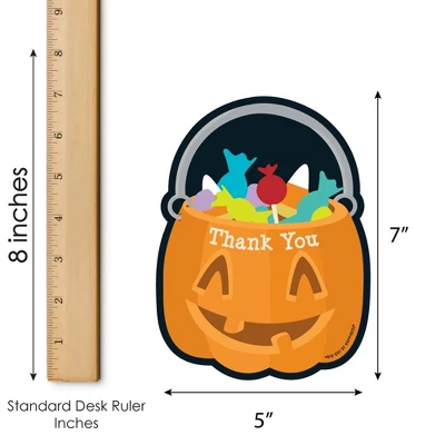 Big Dot Of Happiness Trick Or Treat - Shaped Thank You Cards - Halloween Party Thank You Note Cards With Envelopes - Set Of 12 6 Big Dot Of Happiness Trick Or Treat - Shaped Thank You Cards - Halloween Party Thank You Note Cards With Envelopes - Set Of 12 - Image 4
