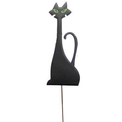 Halloween Tall Black Cat - One Yard Stake 36 Inches - Free Standing Or Stake - F22017 - Metal - Black 3 Halloween Tall Black Cat - One Yard Stake 36 Inches - Free Standing Or Stake - F22017 - Metal - Black