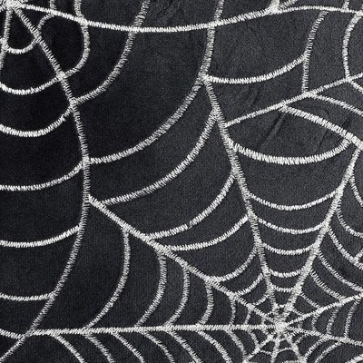 13"x18" Spiderweb All Over Halloween Lumbar Throw Pillow Black - Lush Décor 3 13"x18" Spiderweb All Over Halloween Lumbar Throw Pillow Black - Lush Décor