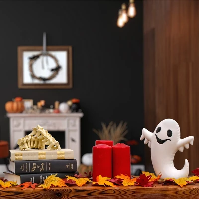 National Tree Company 9" Halloween Happy Ghost Tabletop Décor 3 National Tree Company 9" Halloween Happy Ghost Tabletop Décor