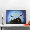 Northlight LED Lighted Jack-O-Lanterns And Bats Halloween Canvas Wall Art 23.5" X 15.5" -Home Decor Store GUEST bfa4a61d e88e 4477 a506 34086357015e