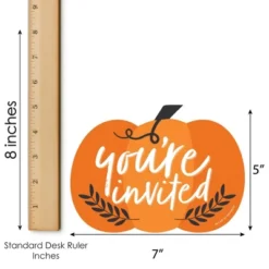 Big Dot Of Happiness Fall Pumpkin - Shaped Fill-In Invitations - Halloween Or Thanksgiving Party Invitation Cards With Envelopes - Set Of 12 -Home Decor Store GUEST c1003fb3 d3fe 44b3 94e3 0c9e4c0dea3d