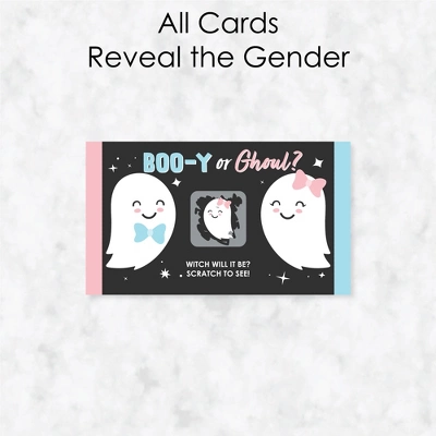 Big Dot Of Happiness Girl Boo-y Or Ghoul - Baby Girl Halloween Gender Reveal Party Scratch Off Cards - Baby Shower Game - 22 Count 4 Big Dot Of Happiness Girl Boo-y Or Ghoul - Baby Girl Halloween Gender Reveal Party Scratch Off Cards - Baby Shower Game - 22 Count - Image 2
