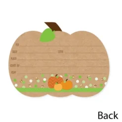 Big Dot Of Happiness Pumpkin Patch - Shaped Fill-in Invitations - Fall, Halloween Or Thanksgiving Party Invitation Cards With Envelopes - Set Of 12 -Home Decor Store GUEST c6437d9c 4d4e 49a2 8f32 29488cd56c12
