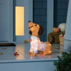 15.5" Dachshund Character 'Hello Fall' Halloween Novelty Sculpture Light - Hyde & EEK! Boutique™