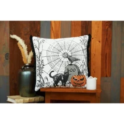C&F Home 18" X 18" Jol Boo Spider Web Halloween Printed Throw Pillow -Home Decor Store GUEST cb20f54e 43db 404f 8a82 5962d607a260