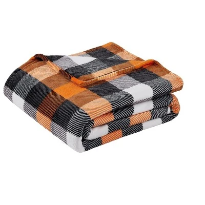 Kate Aurora Autumn Accents Fall Halloween Harvest Plaid Ultra Soft Oversized Accent Plush Throw Blanket - 50 In. X 70 In. 3 Kate Aurora Autumn Accents Fall Halloween Harvest Plaid Ultra Soft Oversized Accent Plush Throw Blanket - 50 In. X 70 In.