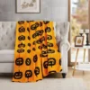 50"x70" Oversized Jack Family Halloween Plush Throw Blanket Orange - VCNY Home -Home Decor Store GUEST cd8b3b03 9a19 4761 882e 8f987578c8d6