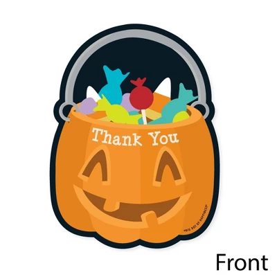 Big Dot Of Happiness Trick Or Treat - Shaped Thank You Cards - Halloween Party Thank You Note Cards With Envelopes - Set Of 12 4 Big Dot Of Happiness Trick Or Treat - Shaped Thank You Cards - Halloween Party Thank You Note Cards With Envelopes - Set Of 12 - Image 2