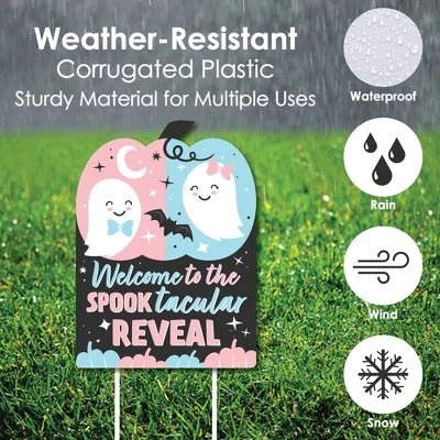 Big Dot Of Happiness Boo-y Or Ghoul - Party Decorations - Halloween Gender Reveal Party Welcome Yard Sign 7 Big Dot Of Happiness Boo-y Or Ghoul - Party Decorations - Halloween Gender Reveal Party Welcome Yard Sign - Image 5