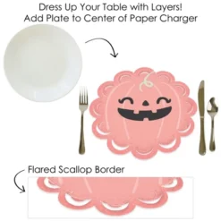 Big Dot Of Happiness Pastel Halloween - Pink Pumpkin Party Round Table Decorations - Paper Chargers - Place Setting For 12 15 Big Dot Of Happiness Pastel Halloween - Pink Pumpkin Party Round Table Decorations - Paper Chargers - Place Setting For 12 -Home Decor Store GUEST d9c3f0af 50e7 4fa7 8bdf 41a7b88e30af