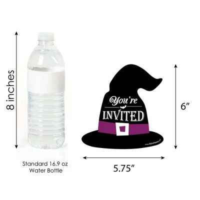 Big Dot Of Happiness Happy Halloween - Shaped Fill-in Invitations - Witch Party Invitation Cards With Envelopes - Set Of 12 5 Big Dot Of Happiness Happy Halloween - Shaped Fill-in Invitations - Witch Party Invitation Cards With Envelopes - Set Of 12 - Image 3