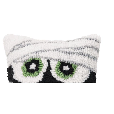 C&F Home 8" X 8" Mummy Face Hooked Halloween Petite Pillow 4 C&F Home 8" X 8" Mummy Face Hooked Halloween Petite Pillow - Image 2