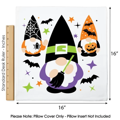 Big Dot Of Happiness Halloween Gnomes - Spooky Fall Party Home Decorative Canvas Cushion Case - Throw Pillow Cover - 16 X 16 Inches 6 Big Dot Of Happiness Halloween Gnomes - Spooky Fall Party Home Decorative Canvas Cushion Case - Throw Pillow Cover - 16 X 16 Inches - Image 4