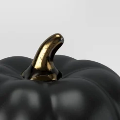 Set Of 3 Small Ceramic Halloween Pumpkins With Gold Stem - Threshold™ -Home Decor Store GUEST e522c71c 5236 4716 87d9 cb99acca79a8