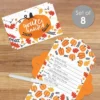 Big Dot Of Happiness Fall Pumpkin - Fill-In Cards - Halloween Or Thanksgiving Party Fold And Send Invitations - Set Of 8 -Home Decor Store GUEST e60fd179 7a2e 43dd bd0f 38ecd422d659