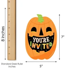 Big Dot Of Happiness Jack-O'-Lantern Halloween - Shaped Fill-In Invitations - Kids Halloween Party Invitation Cards With Envelopes - Set Of 12 -Home Decor Store GUEST e83b2696 e1cc 4486 8557 73fdc2618f22
