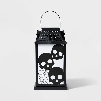 Falloween Light Up Small Skeleton Halloween Decorative Metal Lantern - Hyde & EEK! Boutique™ 4 Falloween Light Up Small Skeleton Halloween Decorative Metal Lantern - Hyde & EEK! Boutique™ - Image 2