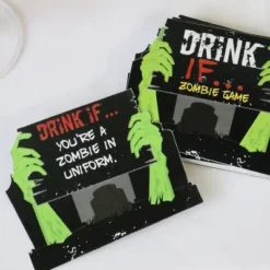 Big Dot Of Happiness Drink If Game - Zombie Zone - Halloween Or Birthday Zombie Crawl Party Game - 24 Count -Home Decor Store GUEST eb61c9dc 55fc 4d09 824c e247298b4d0a