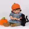 Paradise Galleries Reborn Toddler Doll In Fall-Themed/Halloween Outfit, 19 Inch Pumpkin Spice, 8-Piece Halloween Gift Set