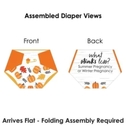 Big Dot Of Happiness Fall Pumpkin - Halloween Or Thanksgiving Baby Shower Conversation Starter - 2-in-1 Dirty Diaper Game - Set Of 24 -Home Decor Store GUEST ee5fa954 8b1f 413c 8729 f78a1cf3dcd5
