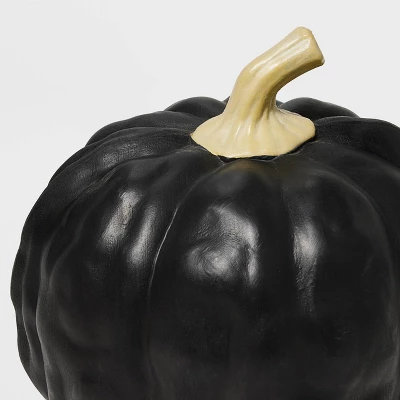 Falloween Small Black Sheltered Porch Pumpkin Halloween Decorative Sculpture - Hyde & EEK! Boutique™ 4 Falloween Small Black Sheltered Porch Pumpkin Halloween Decorative Sculpture - Hyde & EEK! Boutique™ - Image 2