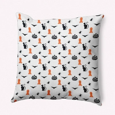 16"x16" Halloween Critters Square Throw Pillow - E By Design 11 16"x16" Halloween Critters Square Throw Pillow - E By Design - Image 9