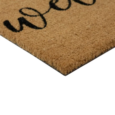 Northlight Natural Coir Pumpkin "Welcome" Halloween Doormat 18" X 30" 5 Northlight Natural Coir Pumpkin "Welcome" Halloween Doormat 18" X 30" - Image 3