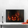 Northlight LED Lighted Jack-O-Lanterns In A Cemetery Halloween Canvas Wall Art 23.5" X 15.5" -Home Decor Store GUEST f3027bfb e4e9 4403 8cb9 74f049ddb409