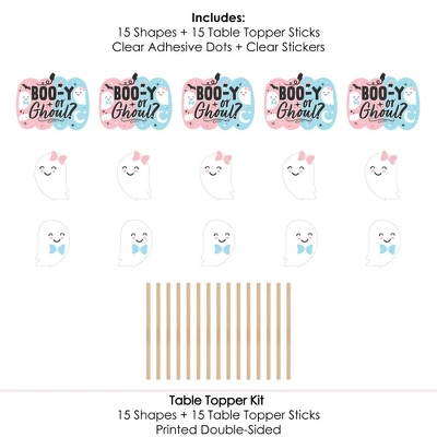 Big Dot Of Happiness Boo-y Or Ghoul - Halloween Gender Reveal Party Centerpiece Sticks - Table Toppers - Set Of 15 7 Big Dot Of Happiness Boo-y Or Ghoul - Halloween Gender Reveal Party Centerpiece Sticks - Table Toppers - Set Of 15 - Image 5