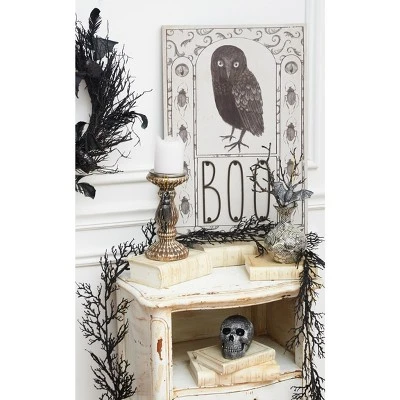 Gallerie II Boo Owl Halloween Light-Up Led Wall Art Decor Decoration 15.75 X 0.98 X 23.75 Inches. 3 Gallerie II Boo Owl Halloween Light-Up Led Wall Art Decor Decoration 15.75 X 0.98 X 23.75 Inches.