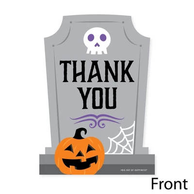 Big Dot Of Happiness Cute And Colorful Tombstones - Shaped Thank You Cards - Kids Halloween Party Thank You Note Cards With Envelopes - Set Of 12 4 Big Dot Of Happiness Cute And Colorful Tombstones - Shaped Thank You Cards - Kids Halloween Party Thank You Note Cards With Envelopes - Set Of 12 - Image 2
