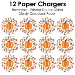 Big Dot Of Happiness Fall Pumpkin - Halloween Or Thanksgiving Party Round Table Decorations - Paper Chargers - Place Setting For 12 -Home Decor Store GUEST f7d4b593 bf6f 4ac2 b51f 8af6a2faca79