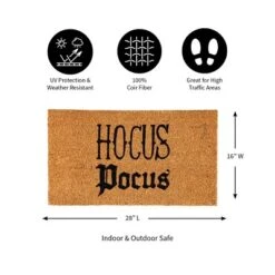 Evergreen 16 X 28 Halloween Greeting Coir Mat, Hocus Pocus For Indoor And Outdoor Decor -Home Decor Store GUEST f840a636 8729 4cd2 b490 4759636072ae