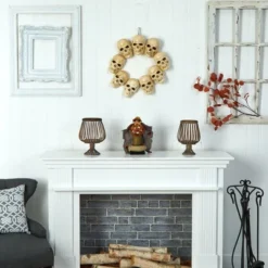 Nearly Natural 20” Halloween Skull Wreath With Lighted Eyes -Home Decor Store GUEST fa77cb52 fbd6 48f2 ae7b 9ef1ac3dec5c