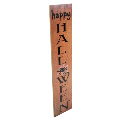 Northlight 36" Orange Happy Halloween With Spider Wood Wall Sign 4 Northlight 36" Orange Happy Halloween With Spider Wood Wall Sign - Image 2