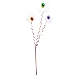 Home Decor Store 21 Halloween 3 Monster Eye Stake - One Garden Stake 28 Inches - Spooky - F22011 - Metal - Multicolored