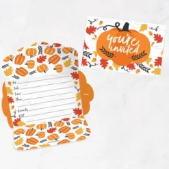 Big Dot Of Happiness Fall Pumpkin - Fill-In Cards - Halloween Or Thanksgiving Party Fold And Send Invitations - Set Of 8 15 Big Dot Of Happiness Fall Pumpkin - Fill-In Cards - Halloween Or Thanksgiving Party Fold And Send Invitations - Set Of 8 -Home Decor Store GUEST fcd56060 6eb9 4c37 b42d f8cc99d5f46f