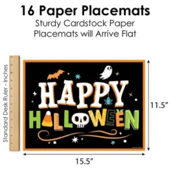 Big Dot Of Happiness Jack-O'-Lantern Halloween - Party Table Decorations - Kids Halloween Party Placemats - Set Of 16 -Home Decor Store GUEST fd84eddc 3bdc 4d50 aee0 e51d9a846d45
