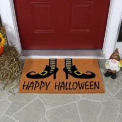Northlight Wicked Witch Shoes "Happy Halloween" Coir Doormat 18" X 30" -Home Decor Store GUEST fe43243a 4609 4754 b82f 1898755fb4fe