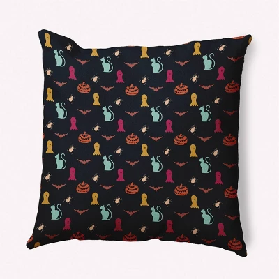 16"x16" Halloween Critters Square Throw Pillow - E By Design 8 16"x16" Halloween Critters Square Throw Pillow - E By Design - Image 6