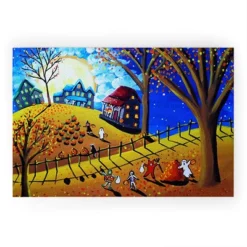 Renie Britenbucher Halloween Looped Vinyl Welcome Mat - Society6 -Home Decor Store GUEST ff7362ba 5577 436f a491 5de80d85a3d9